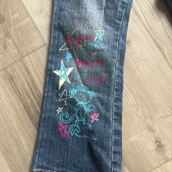 Y2K Original Bobby Jack Jeans, Painted Size 4T, Flare, Bootcut - Picture 4 of 7